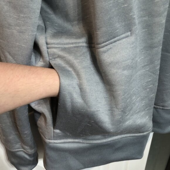 Under Armor Ladies Medium Fleece Lined Loose Fit Scuba hood big Logo Pullover - Picture 6 of 14